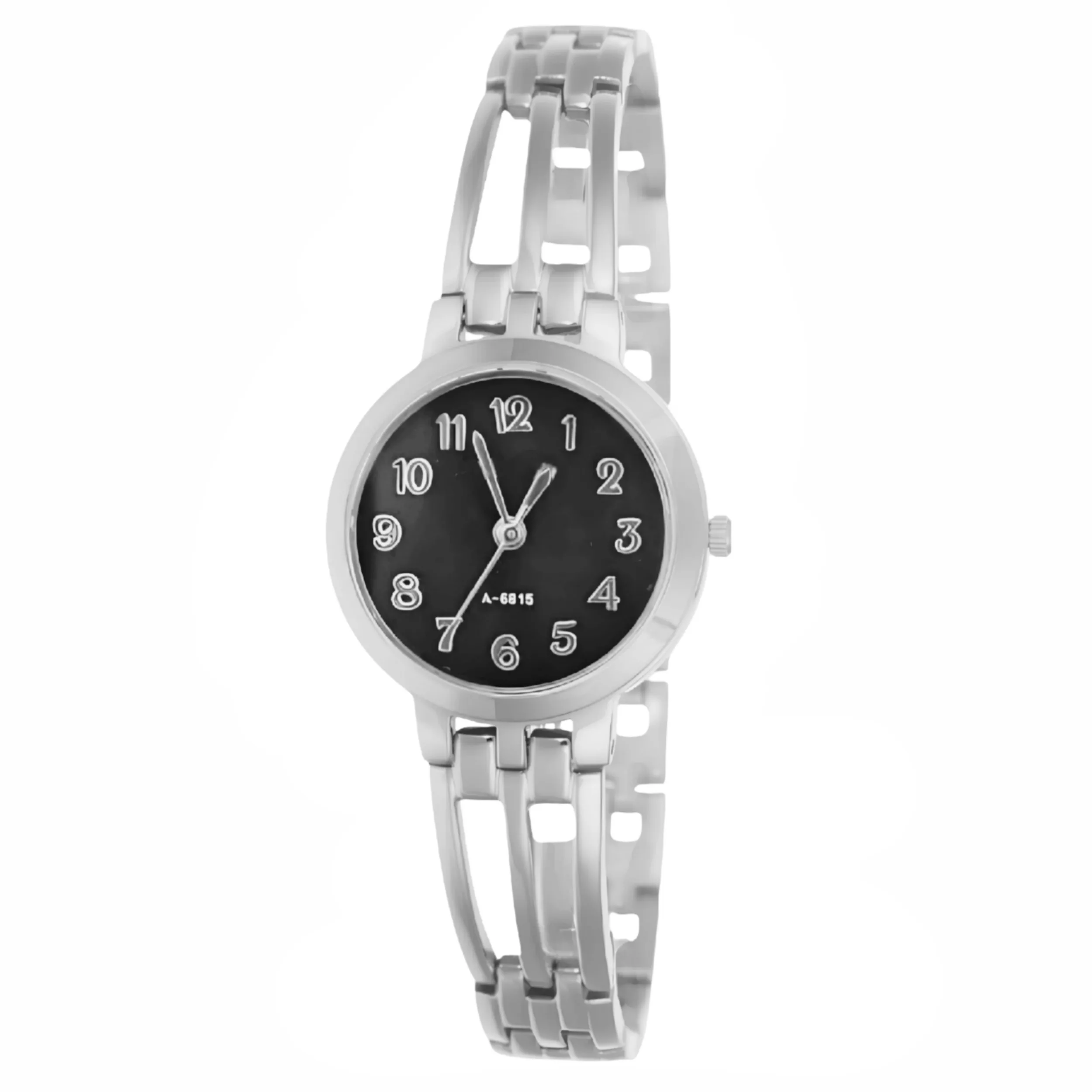 ساعت مچی عقربه‌ای کوارتز زنانه مدل ظریف بند دستبندی سه شاخه کد ۴