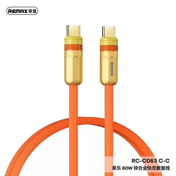 کابل تبدیل USB-C ریمکس مدل C063-60W طول 1.2 متر