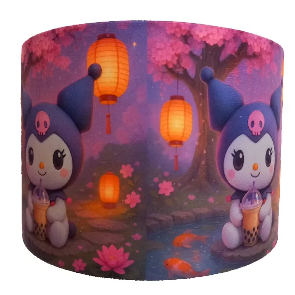 لوستر کودک مدل کرومی کد 4021119 به همراه آباژور و چراغ خواب و ساعت