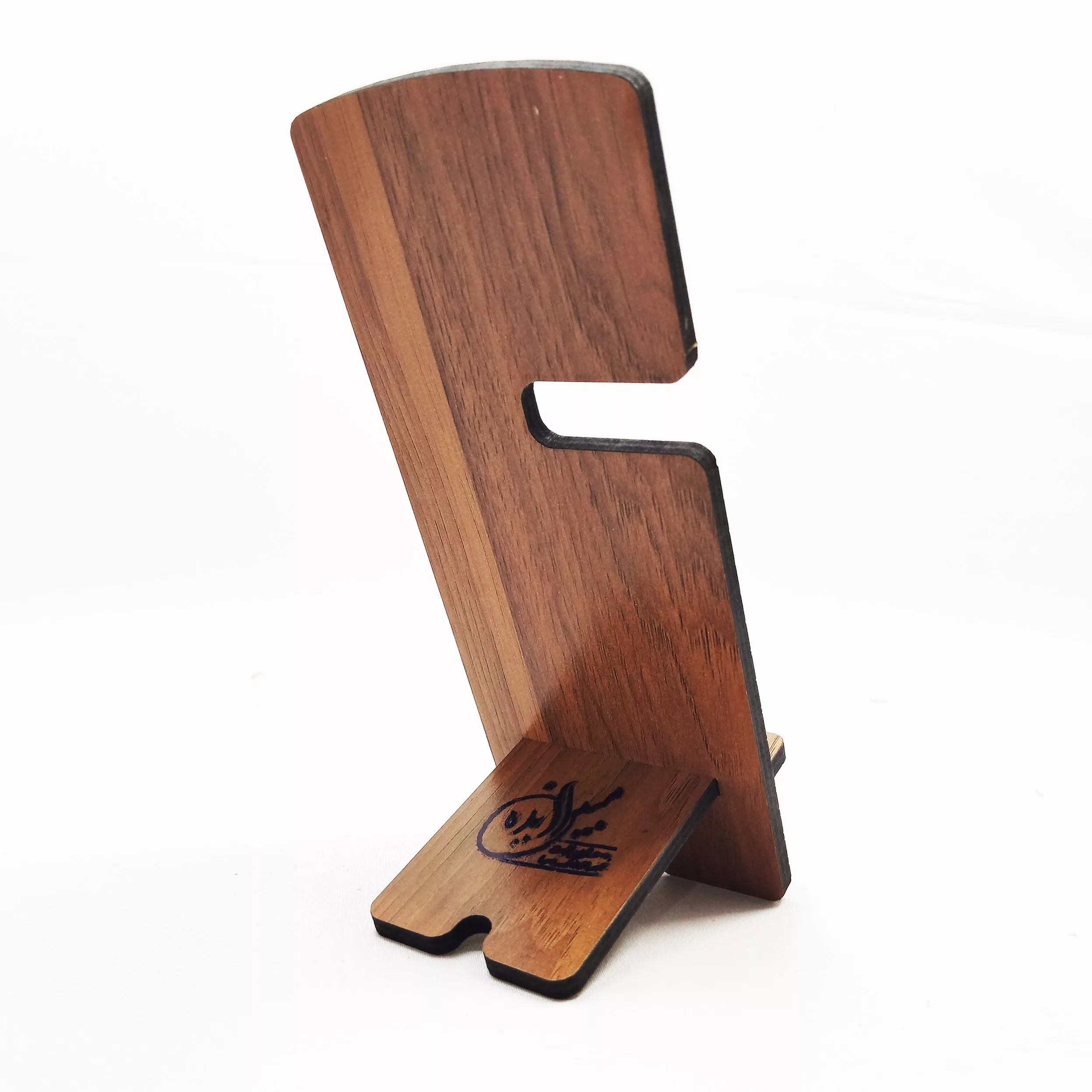 پایه نگهدارنده گوشی موبایل مبین ایده مدل چوبی  کد 1