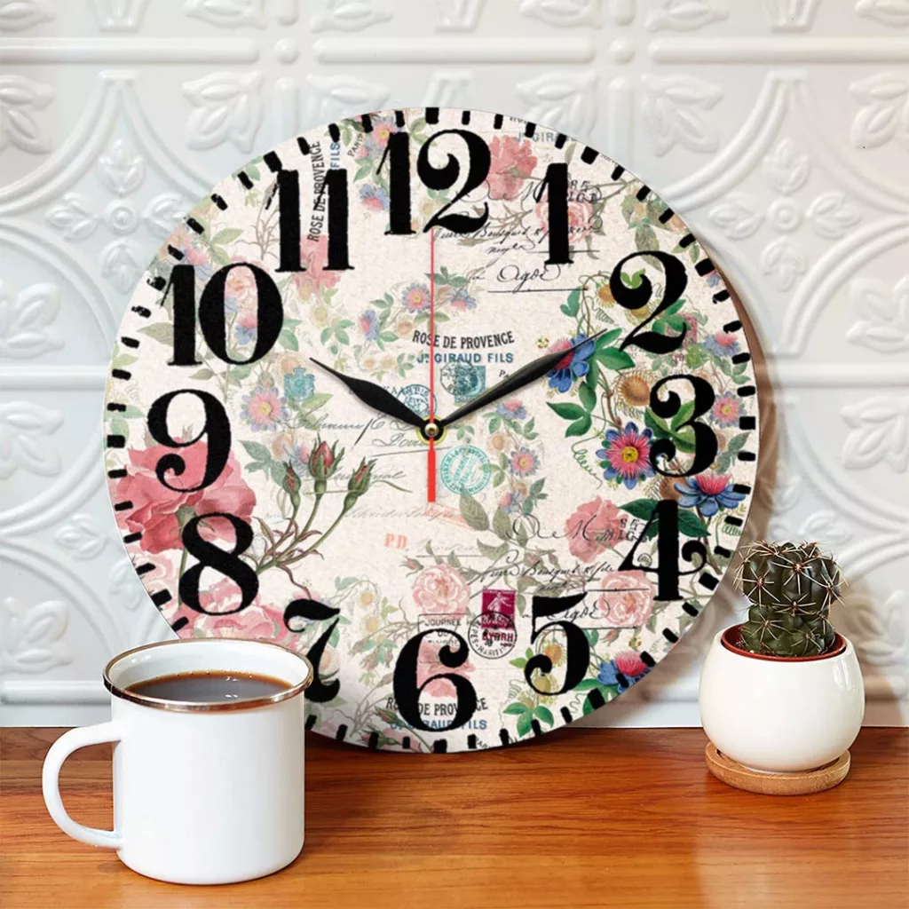ساعت دیواری طرح گل کد 1213
