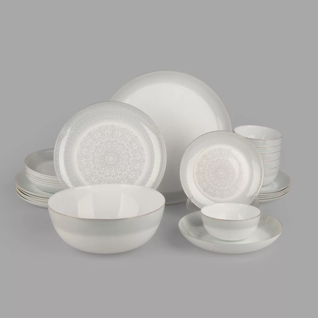 سرویس غذاخوری 26 پارچه 6 نفر مدل دایره دیوالی داو