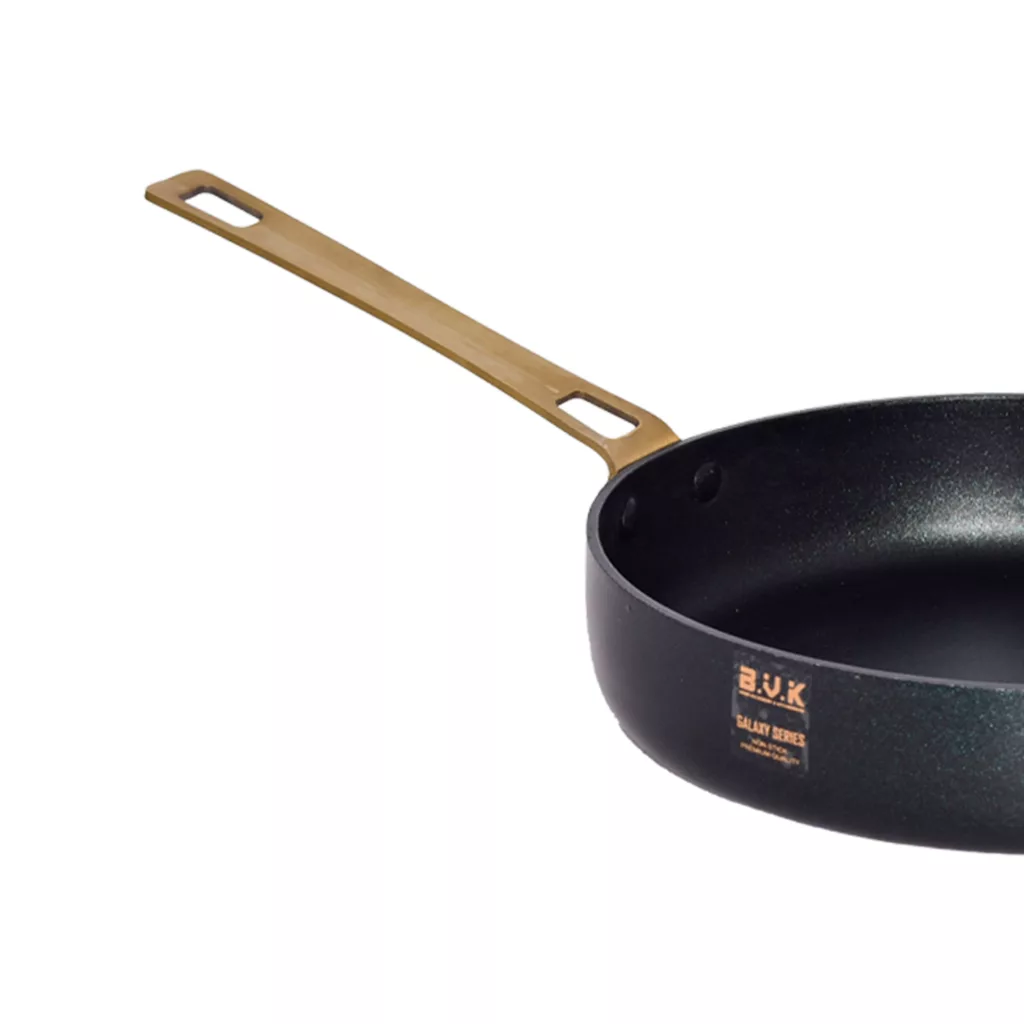 سرویس قابلمه و تابه گرانیتی 11 پارچه بی.وی.کی طرح GOLD کد 714611