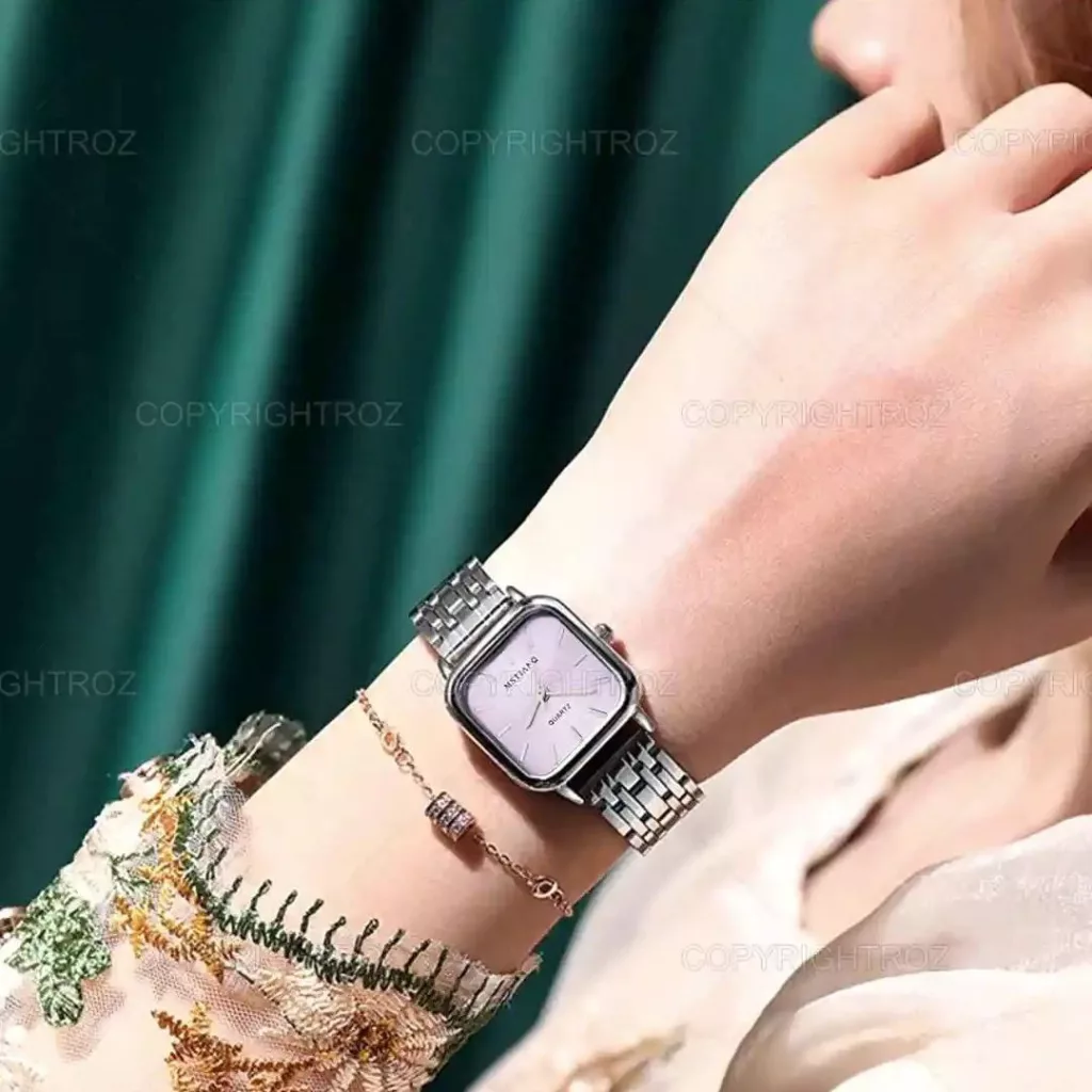 ساعت مچی عقربه ای زنانه مدل استیل_01
