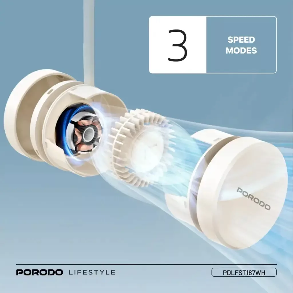 پنکه گردنی پرودو مدل PDLFST187WH AIRFLEX