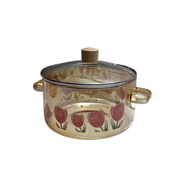 سرویس قابلمه 4 پارچه طرح گل لاله