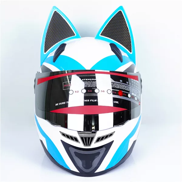 کلاه کاسکت نوترینوس مدل دخترانه خرگوشی فک ثابت