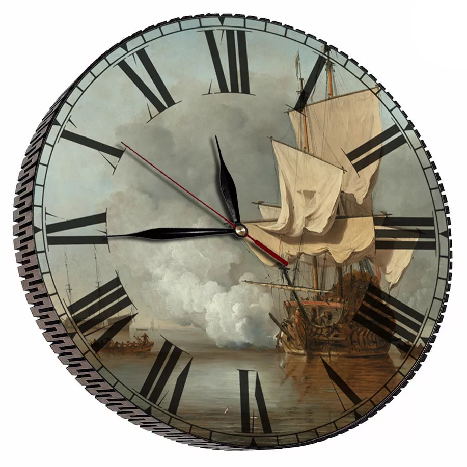 ساعت دیواری مدل کشتی بادبانی