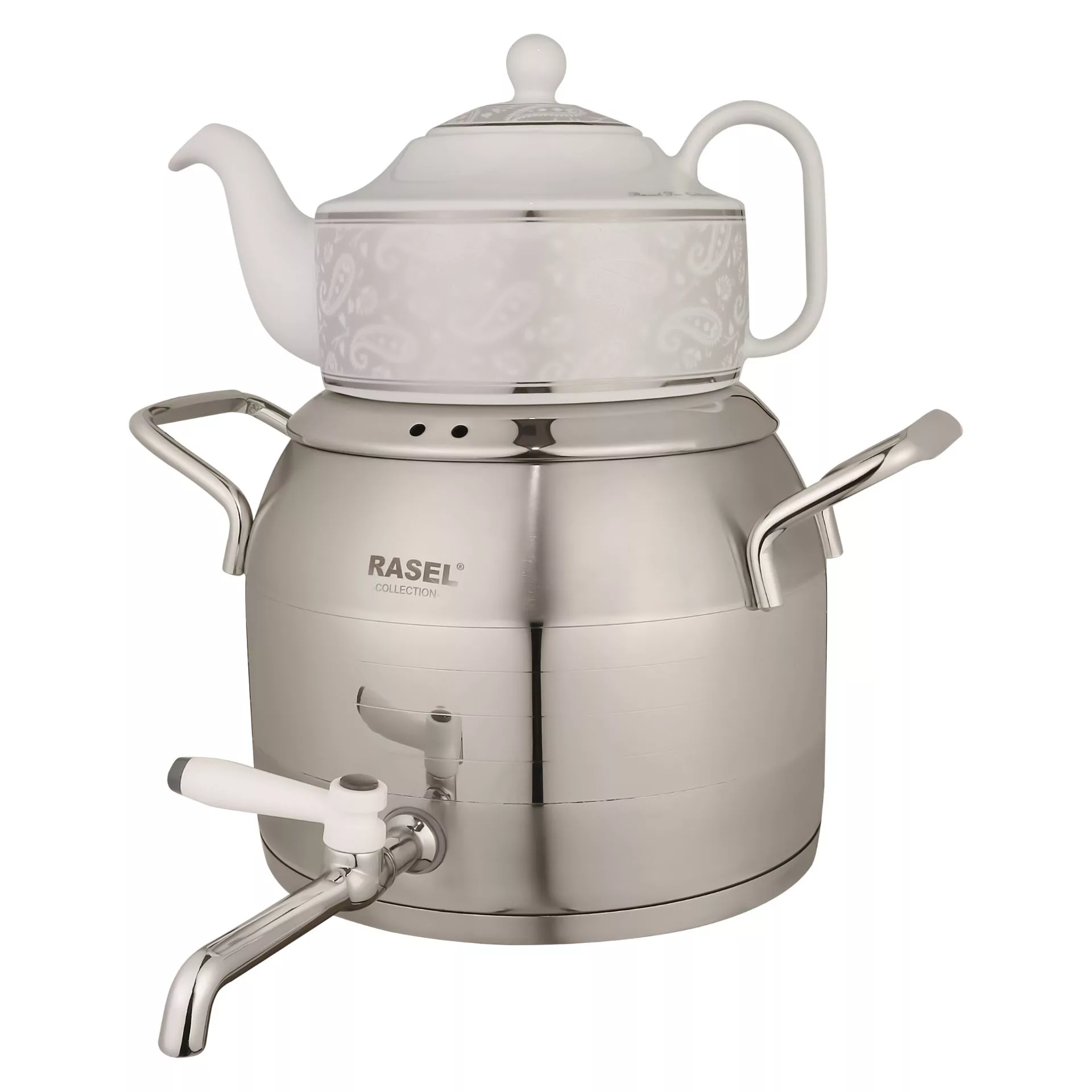 ست کتری و قوری راسل مدل 118s گنجایش کتری 4 لیتر و گنجایش قوری 0.8 لیتر