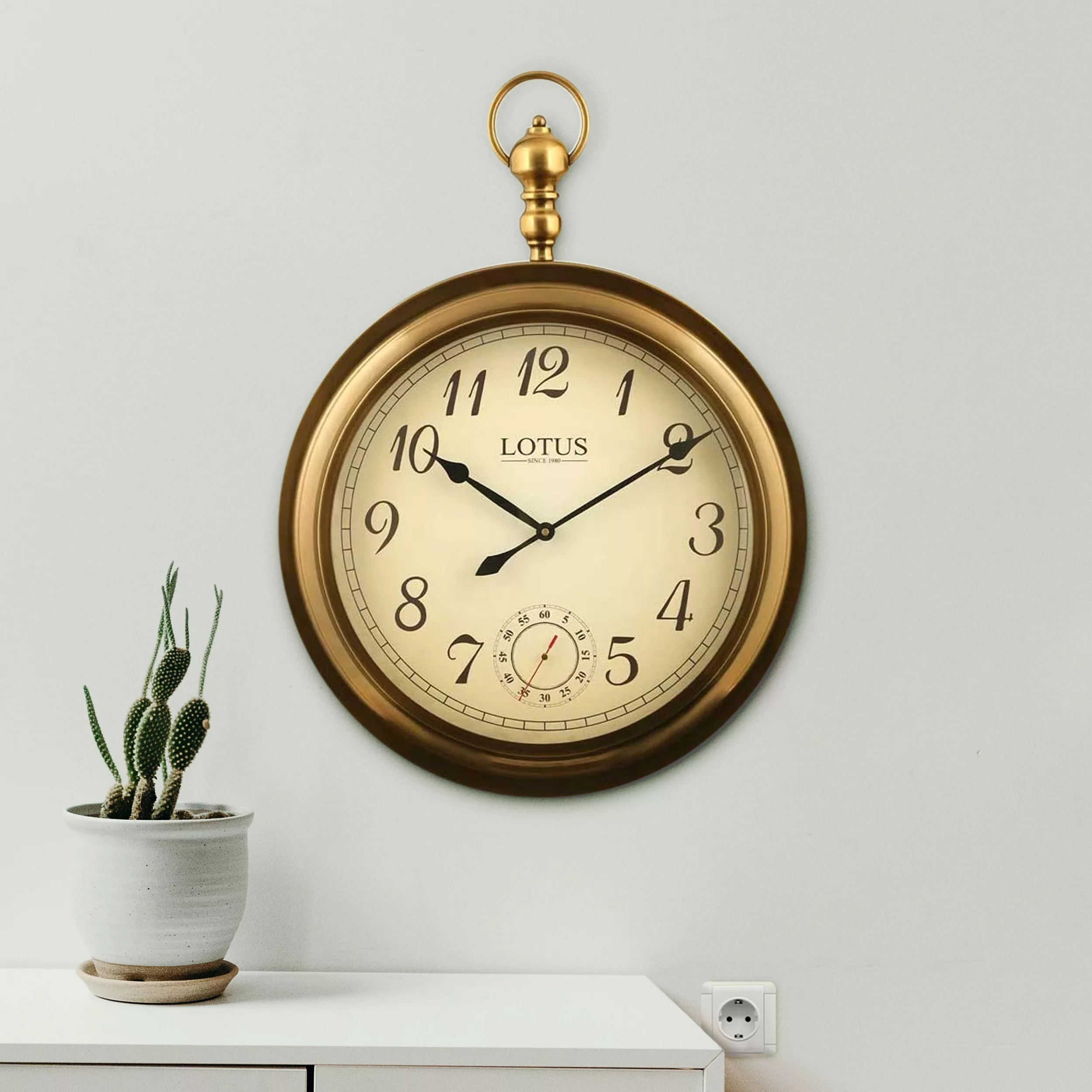 ساعت دیواری لوتوس مدل 4031-JOLIET-ANTIQUE