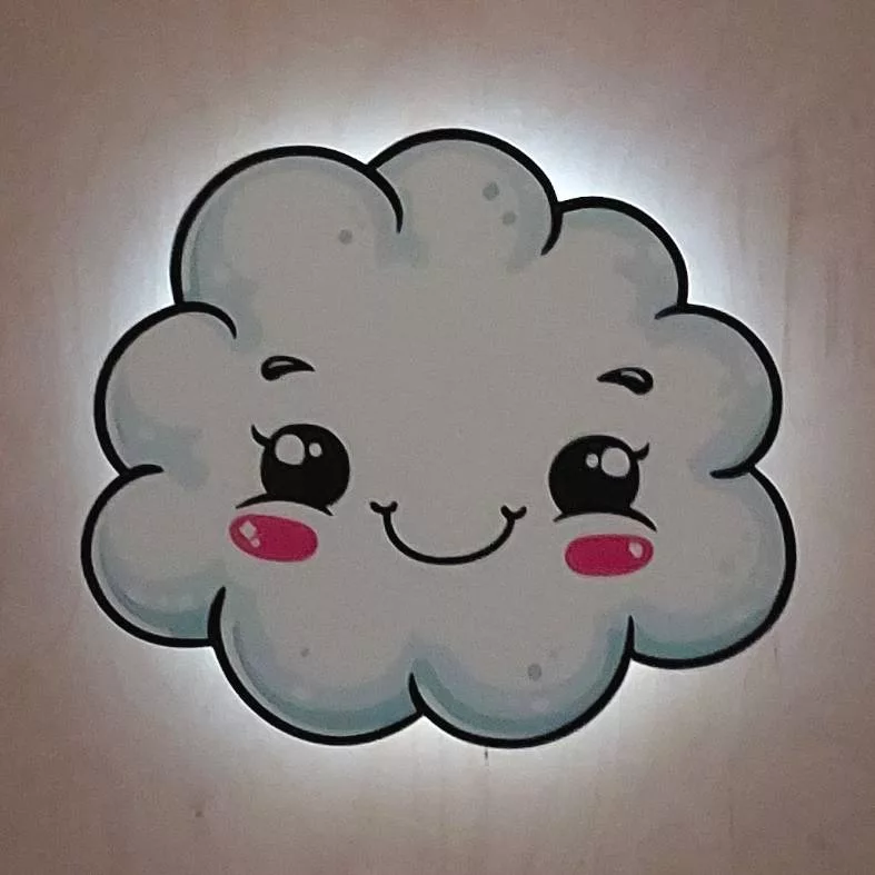 چراغ خواب اتاق کودک مدل ابر LU076