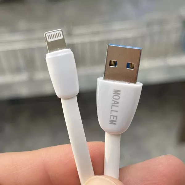 کابل تبدیل USB به لایتنینگ معلم مدل iphone-X طول 1 متر
