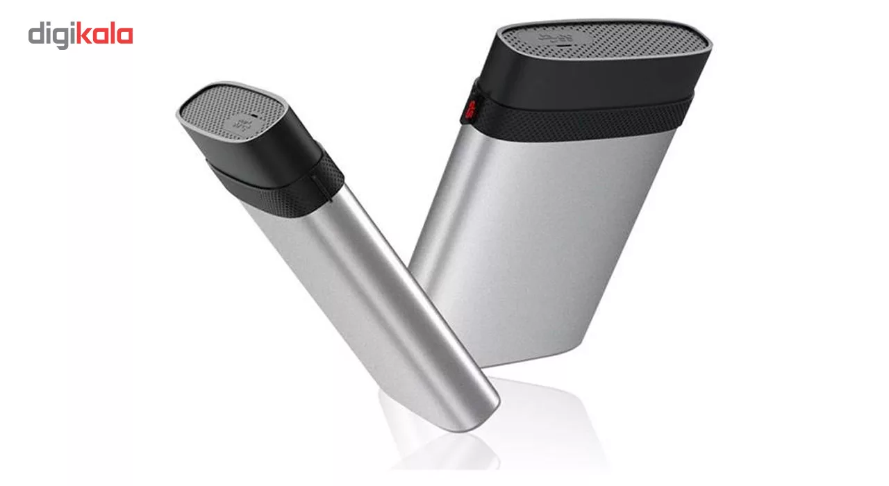 هارد اکسترنال سیلیکون پاور مدل Armor A85 ظرفیت دو ترابایت دارای رابط USB Type-A 3.2