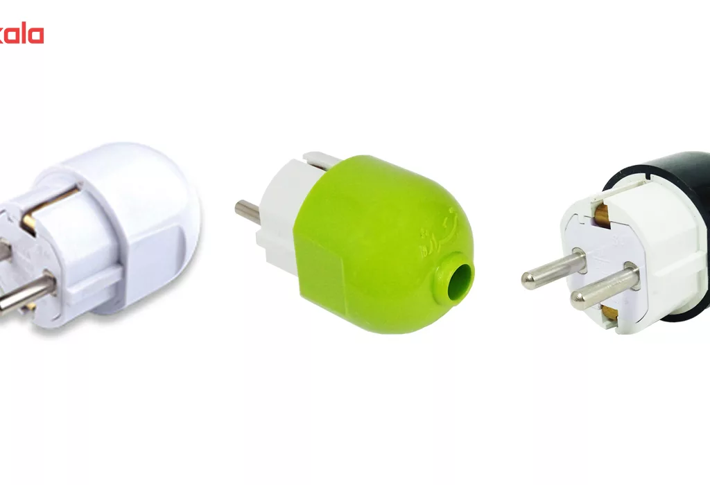 دوشاخه برق تیراژه مدل ارت دار کد S41 بسته دو عددی