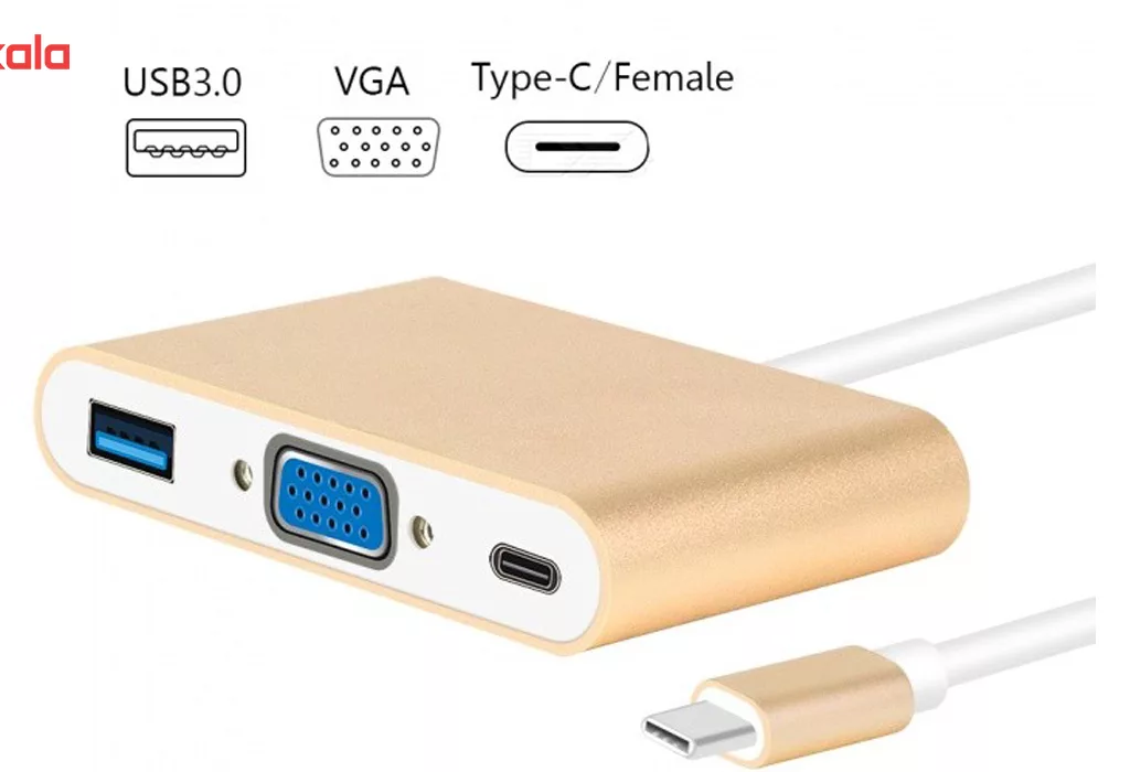 مبدل USB-C به USB-C/VGAUSB 3.0 مدل ACTIVE