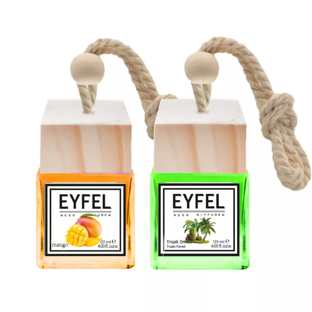 خوشبو کننده خودرو مدل جنگل و انبه حجم 10 میلی لیتر بسته 2 عددی