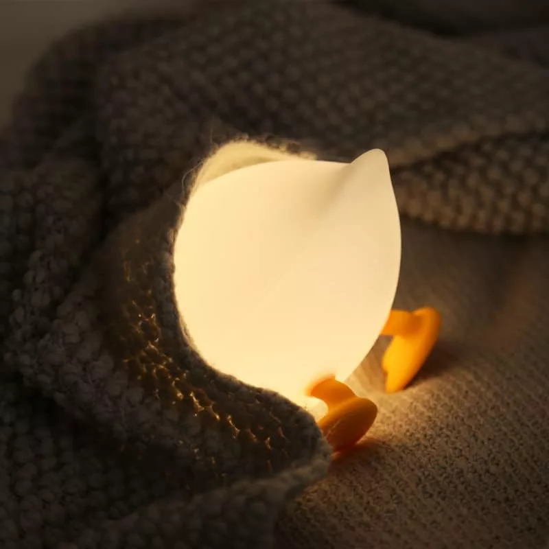 چراغ خواب کودک مدل اردک سیلیکونی