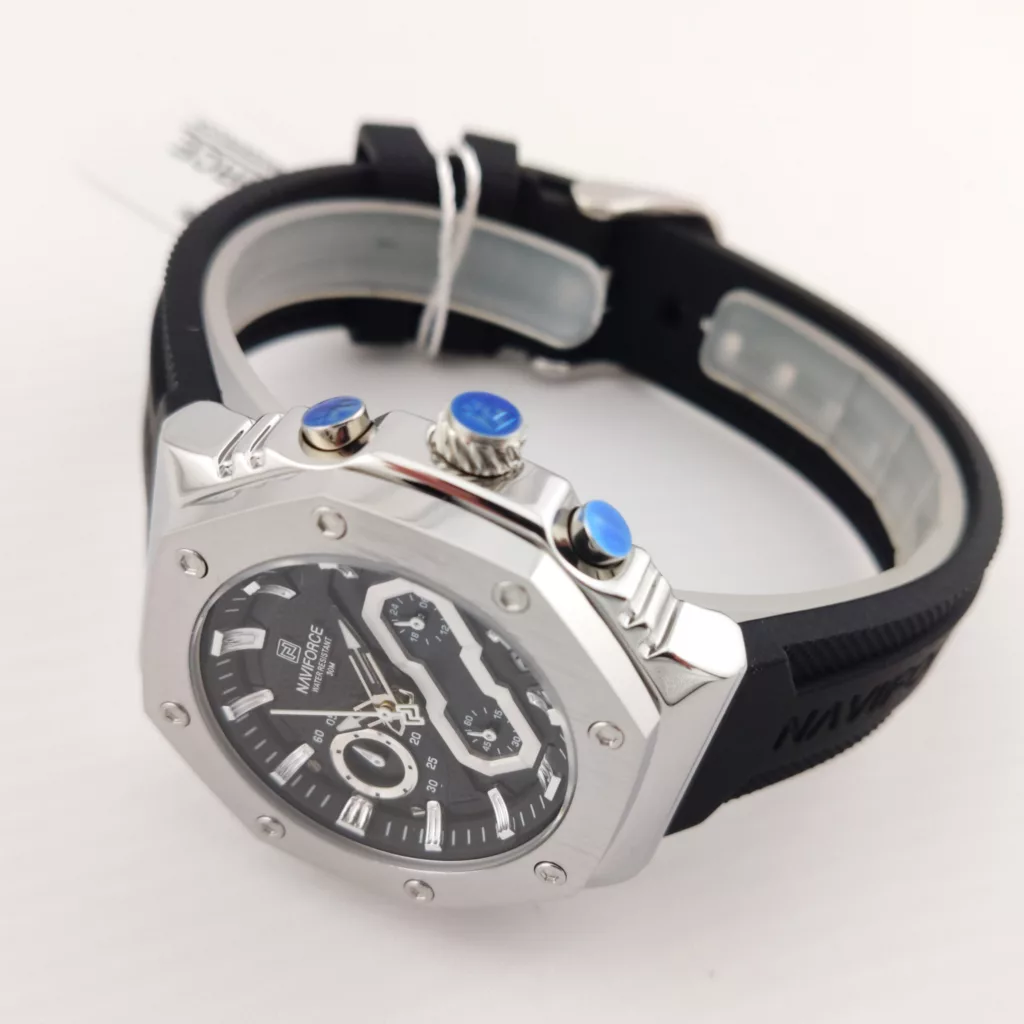 ساعت مچی عقربه ای نیوی فورس مدل سه موتوره فول تایم