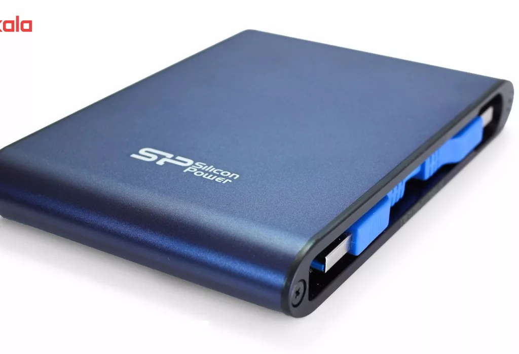 هارد اکسترنال سیلیکون پاور مدل Armor A80 ظرفیت دو ترابایت دارای رابط USB Type-A 3.2