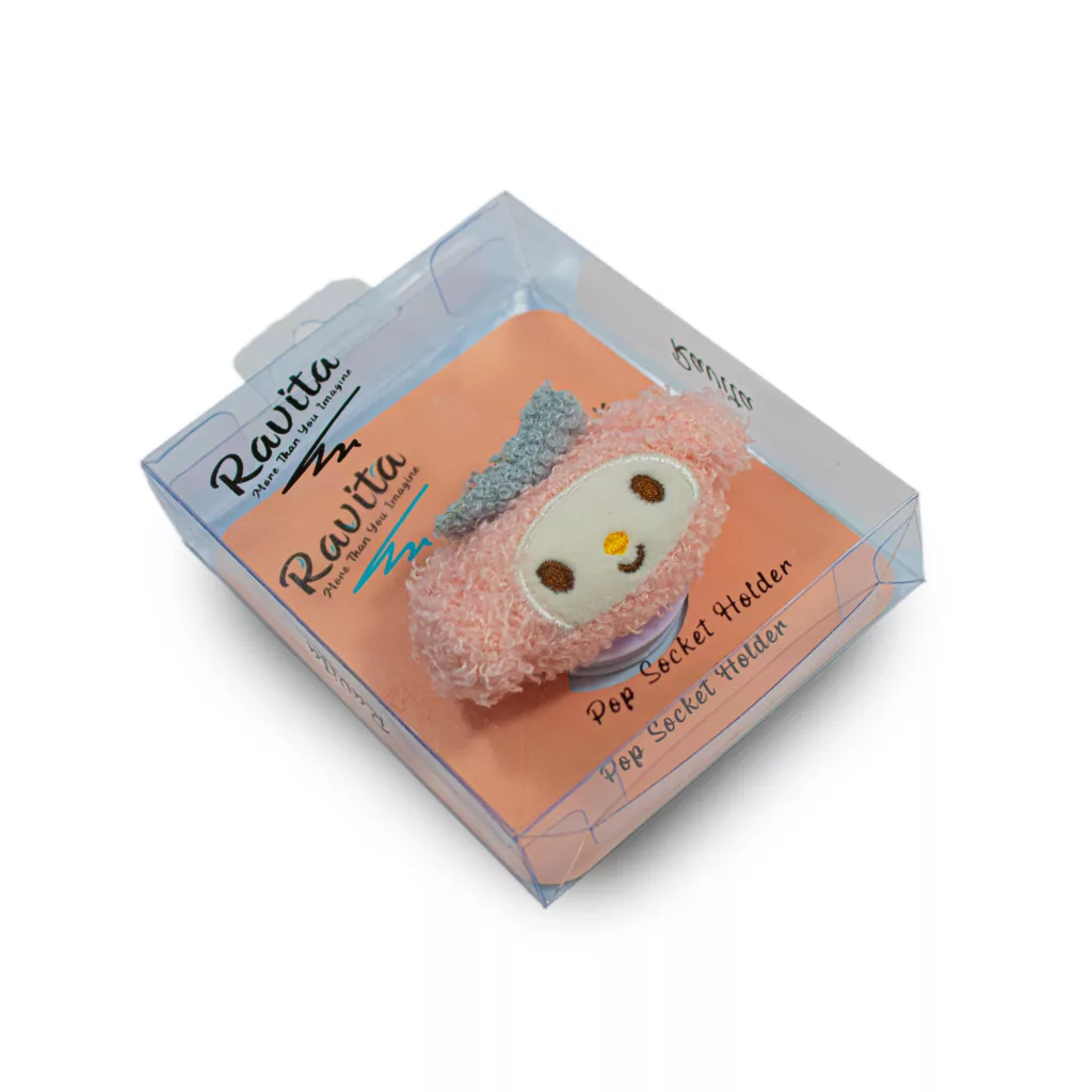 پایه نگهدارنده گوشی موبایل پاپ سوکت  راویتا مدل عروسک با نمک