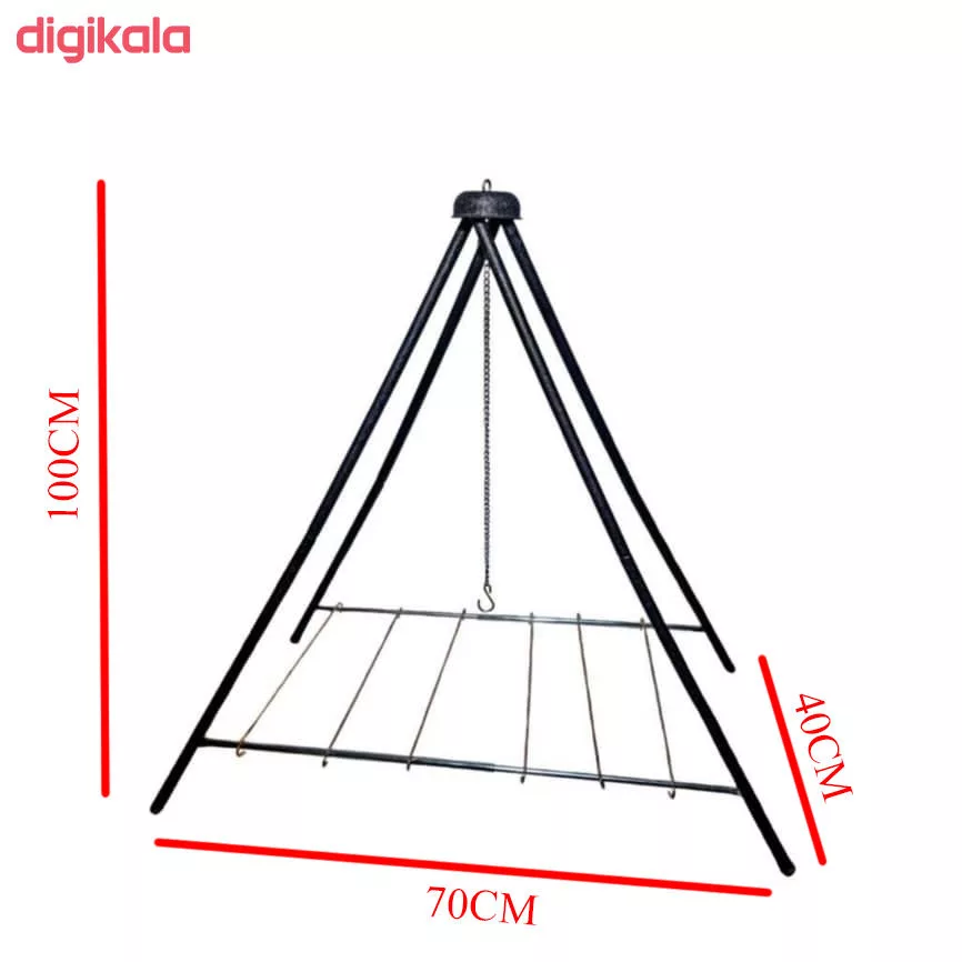 استند و ساج سفری کوه‌مان مدل 4POD GRANITE