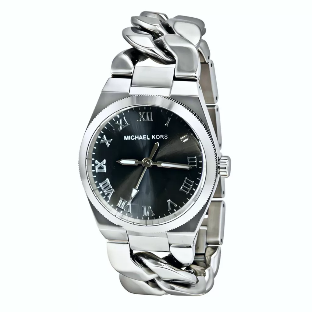 ساعت مچی عقربه‌ای کوارتز زنانه مدل زنجیری یونانی کد 106