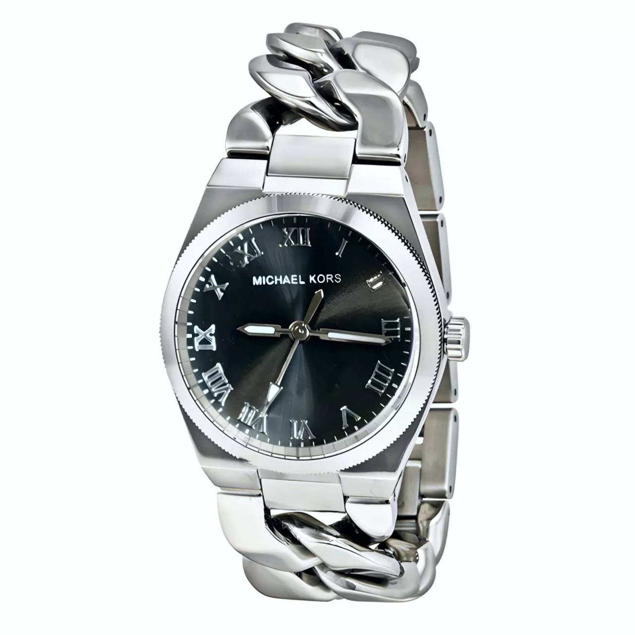 ساعت مچی عقربه‌ای کوارتز زنانه مدل زنجیری یونانی کد 106