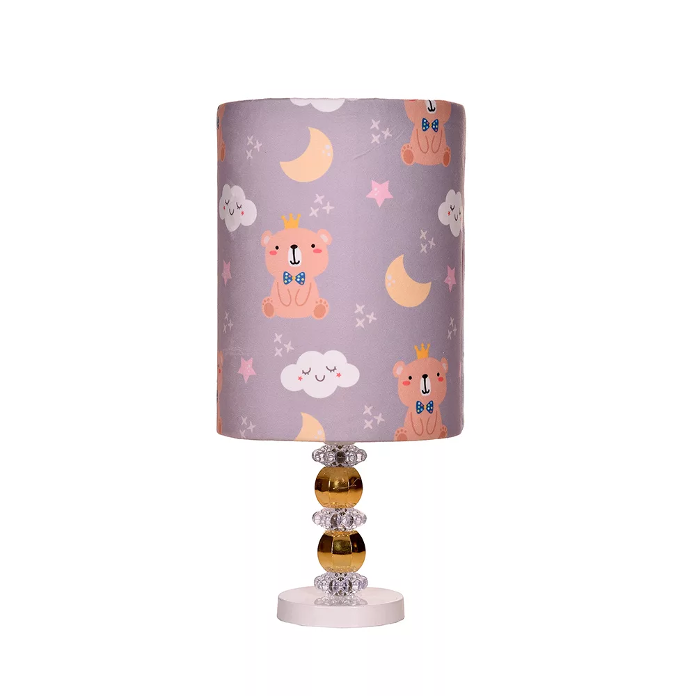 آباژور رومیزی کودک مدل خرس و ماه و ابر