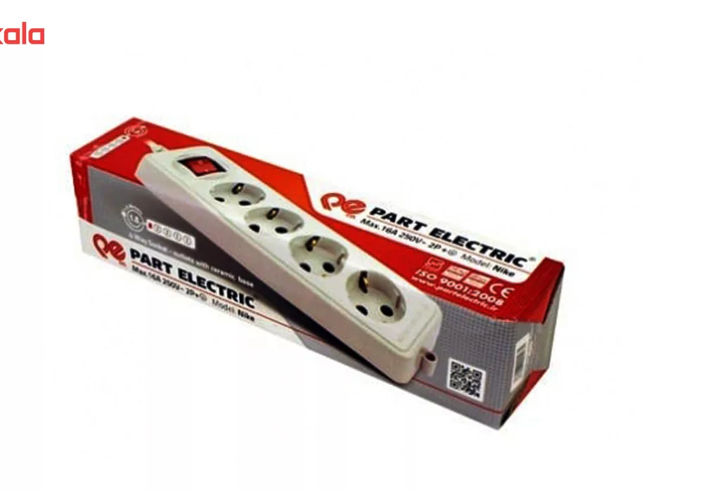 چندراهی برق ارت دار پارت الکتریک مدل Nike2