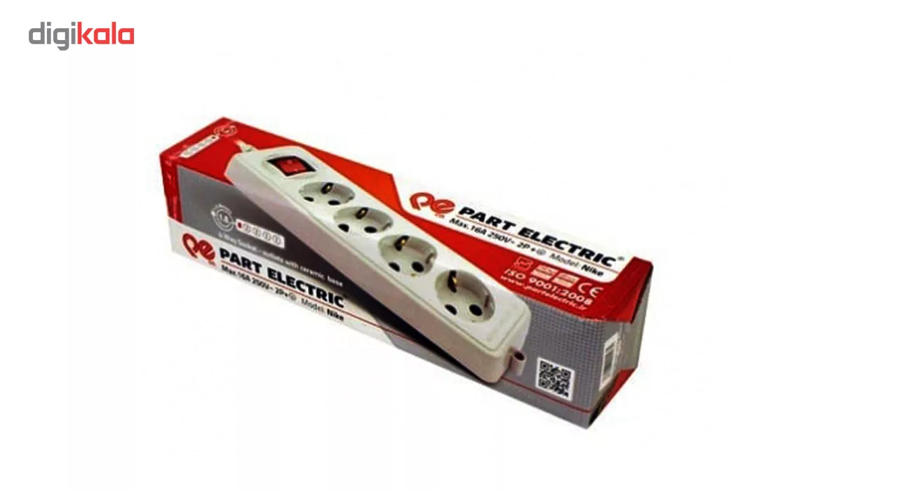 چندراهی برق ارت دار پارت الکتریک مدل Nike2