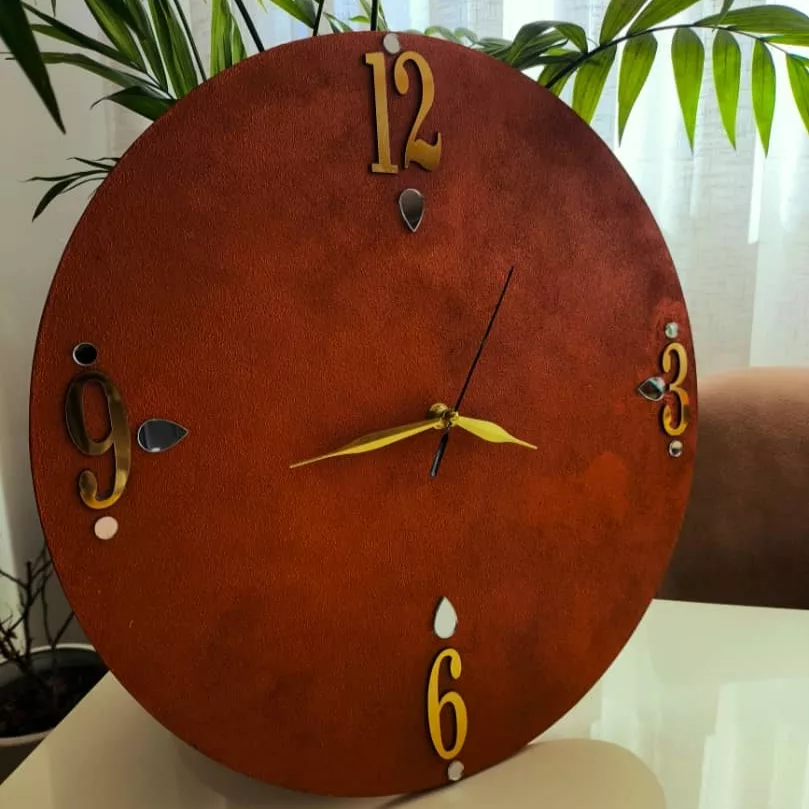 ساعت دیواری کوارتز مدل copper کد 006