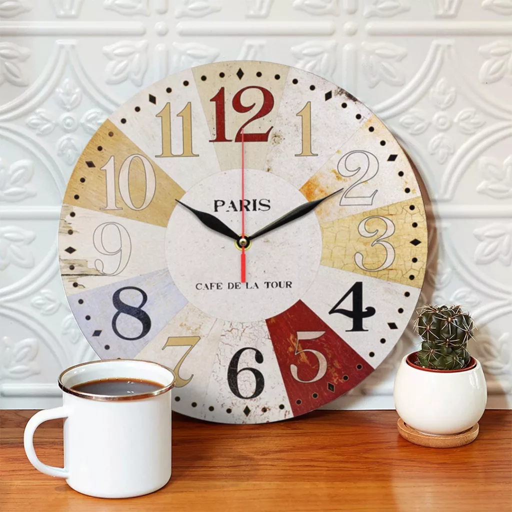 ساعت دیواری طرح رنگارنگ کد 1411