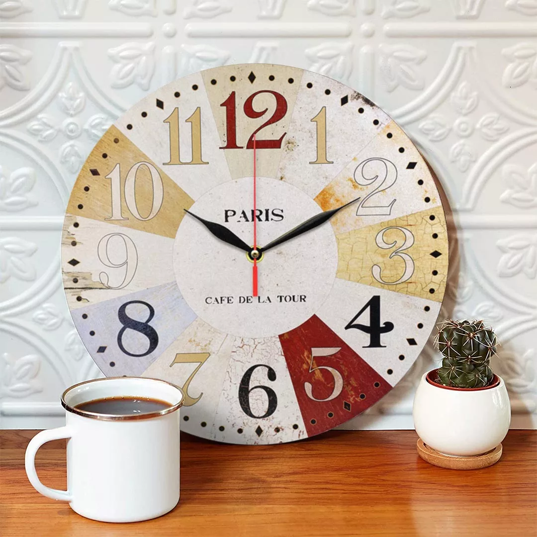 ساعت دیواری طرح رنگارنگ کد 1411