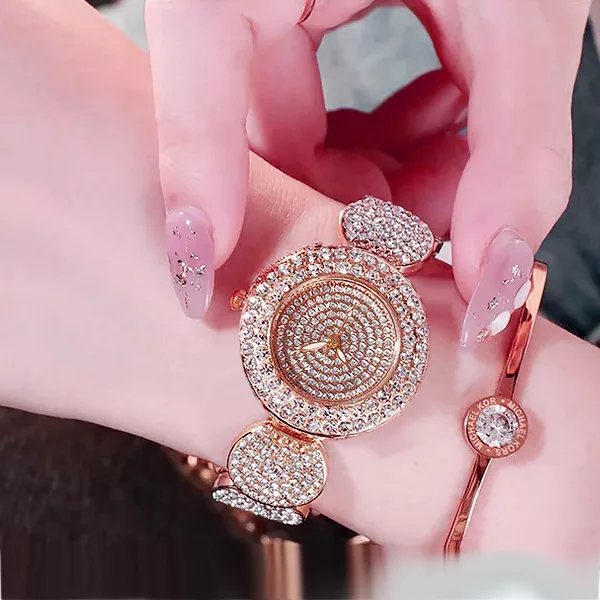 ساعت مچی عقربه ای زنانه مدل لاکچری کد 01