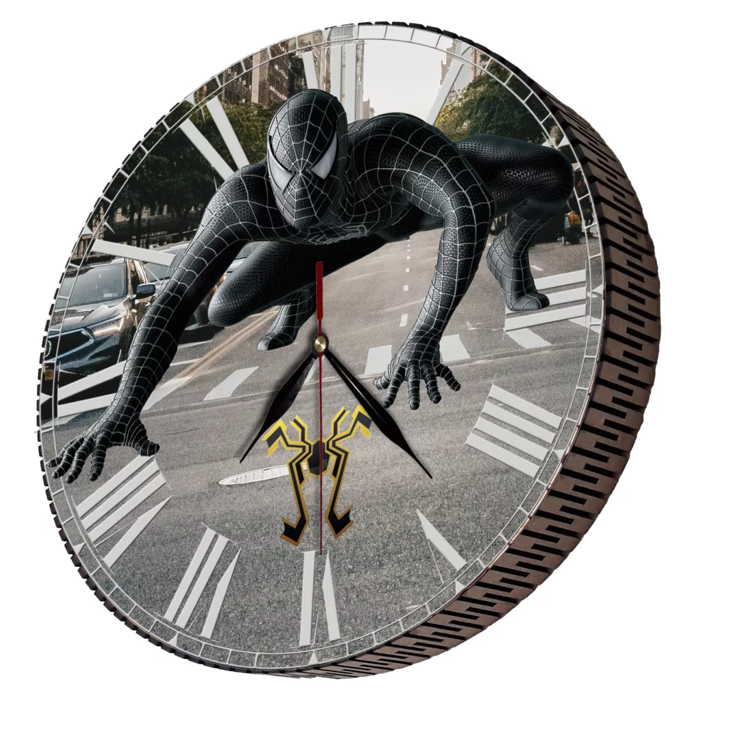 ساعت دیواری مدل مرد عنکبوتی