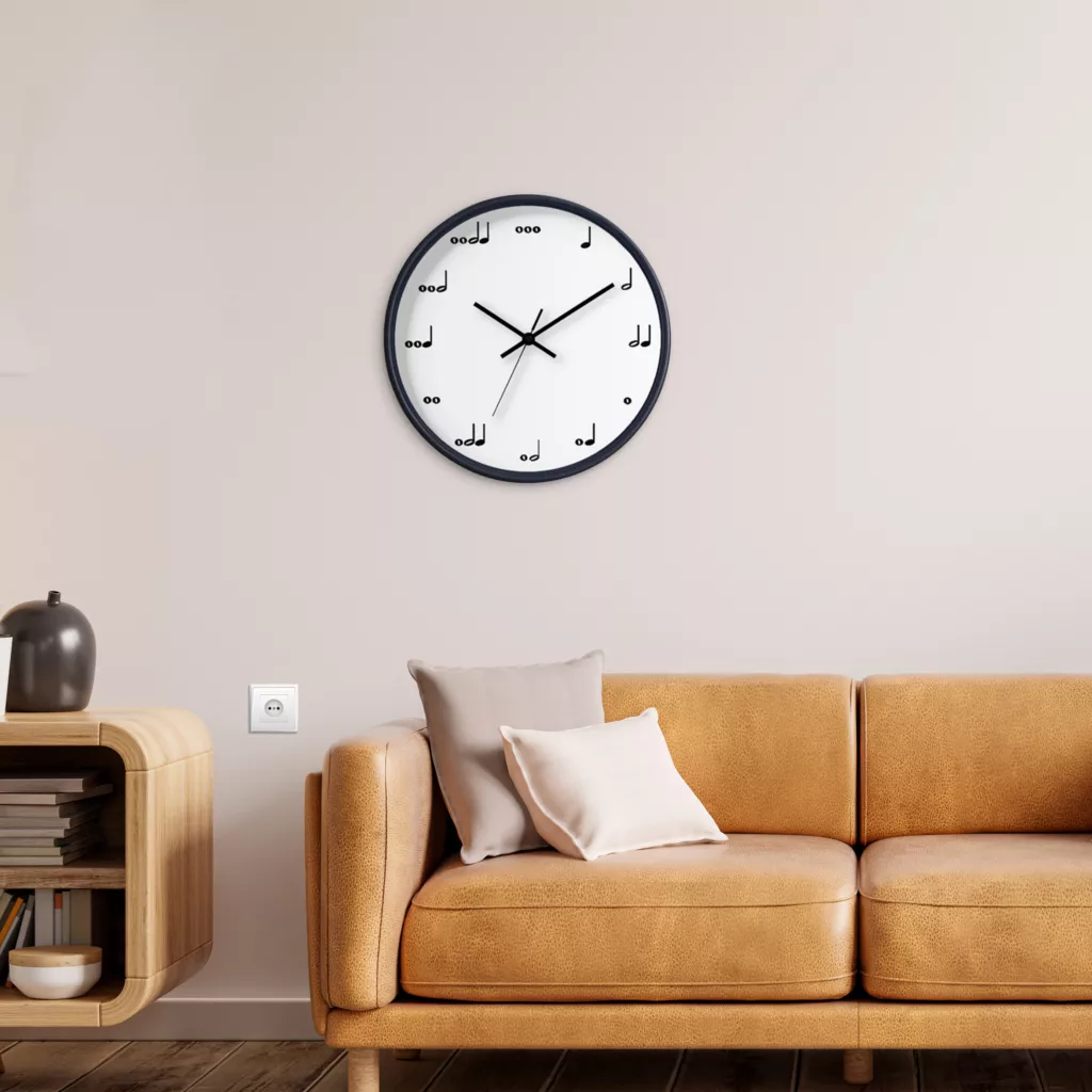 ساعت دیواری سال بردز مدل نت موسیقی