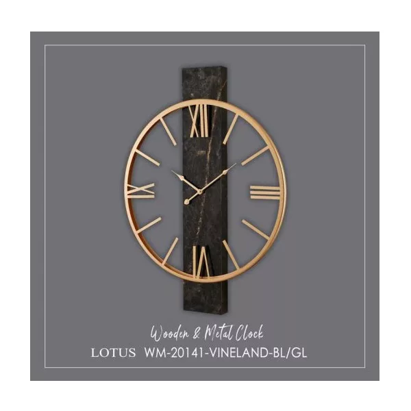 ساعت دیواری لوتوس مدل WM-20141-VINELAND