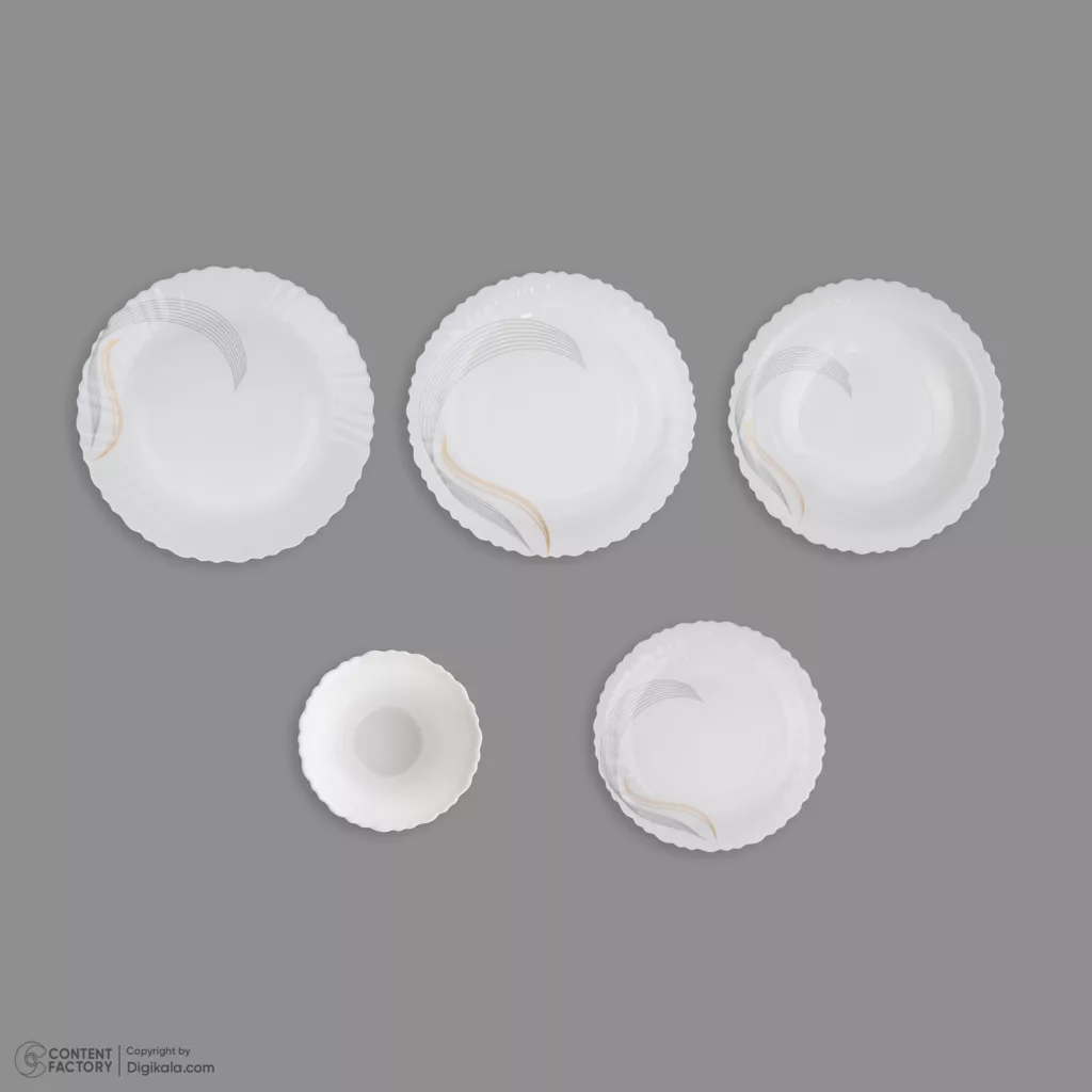 سرویس غذاخوری 25 پارچه گلدن اوپال مدل شمل کد Carine