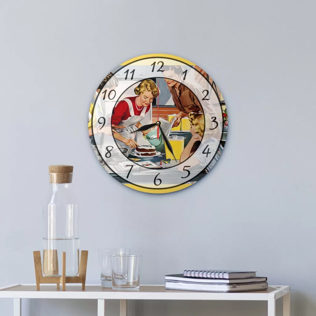 ساعت دیواری طرح آشپزخانه و کیک کد 1318