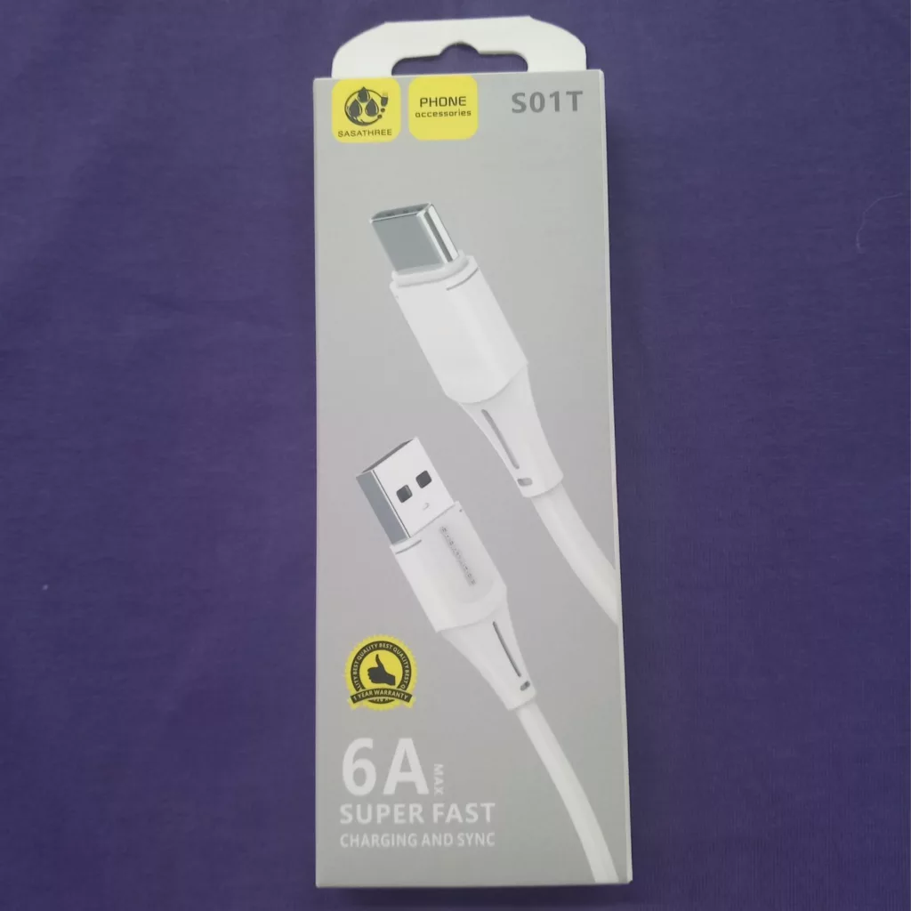 کابل تبدیل USB به  USB - C  مدل S01T طول 1 متر