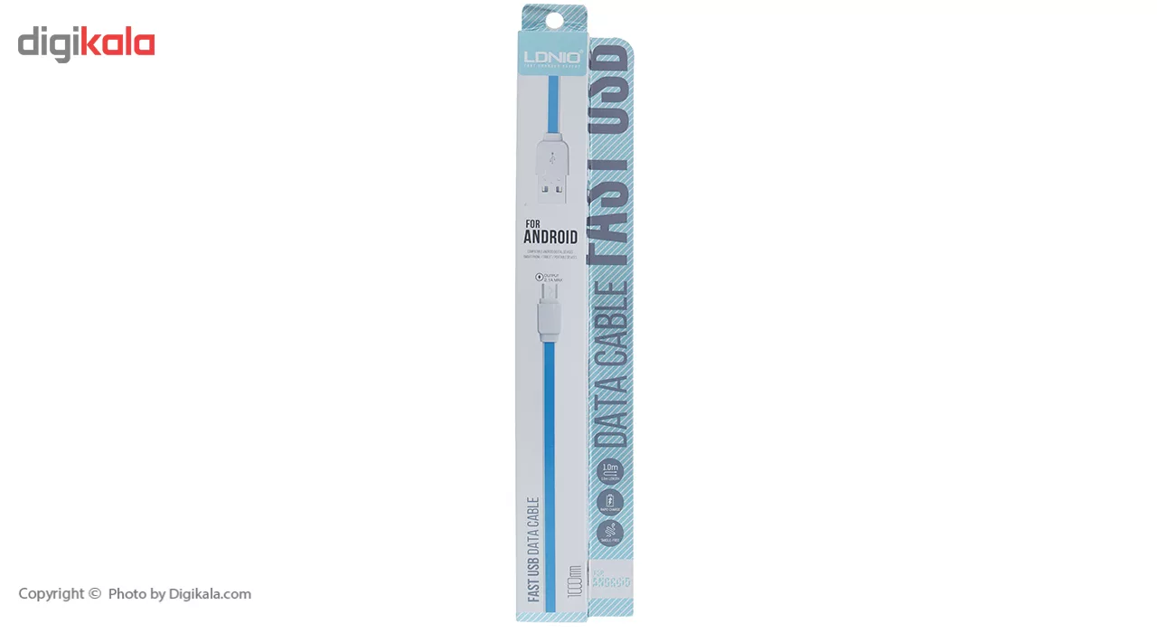 کابل تبدیل USB به microUSB الدینیو مدل XS-07 طول 1 متر