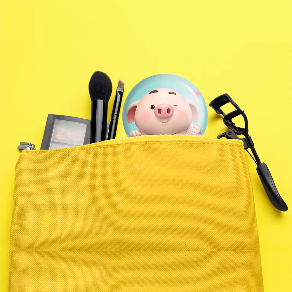 آینه جیبی خندالو مدل بچه خوک  کد 2960