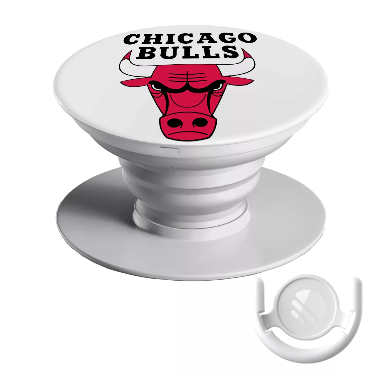 پایه نگهدارنده گوشی موبایل پاپ سوکت مگافون طرح شیکاگو بولز مدل 9621 به همراه پاپ کلیپ