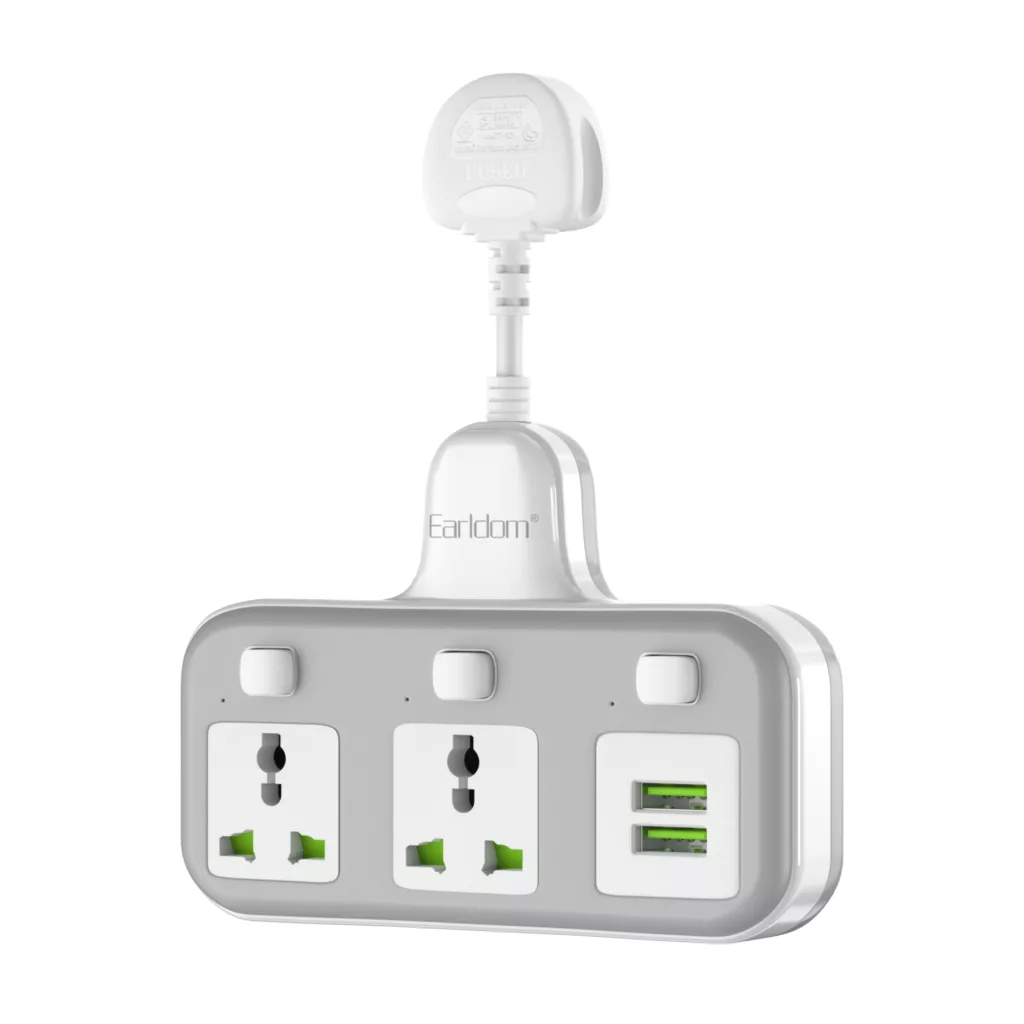 چندراهی برق ارلدام مدل POWER SOCKET SC08