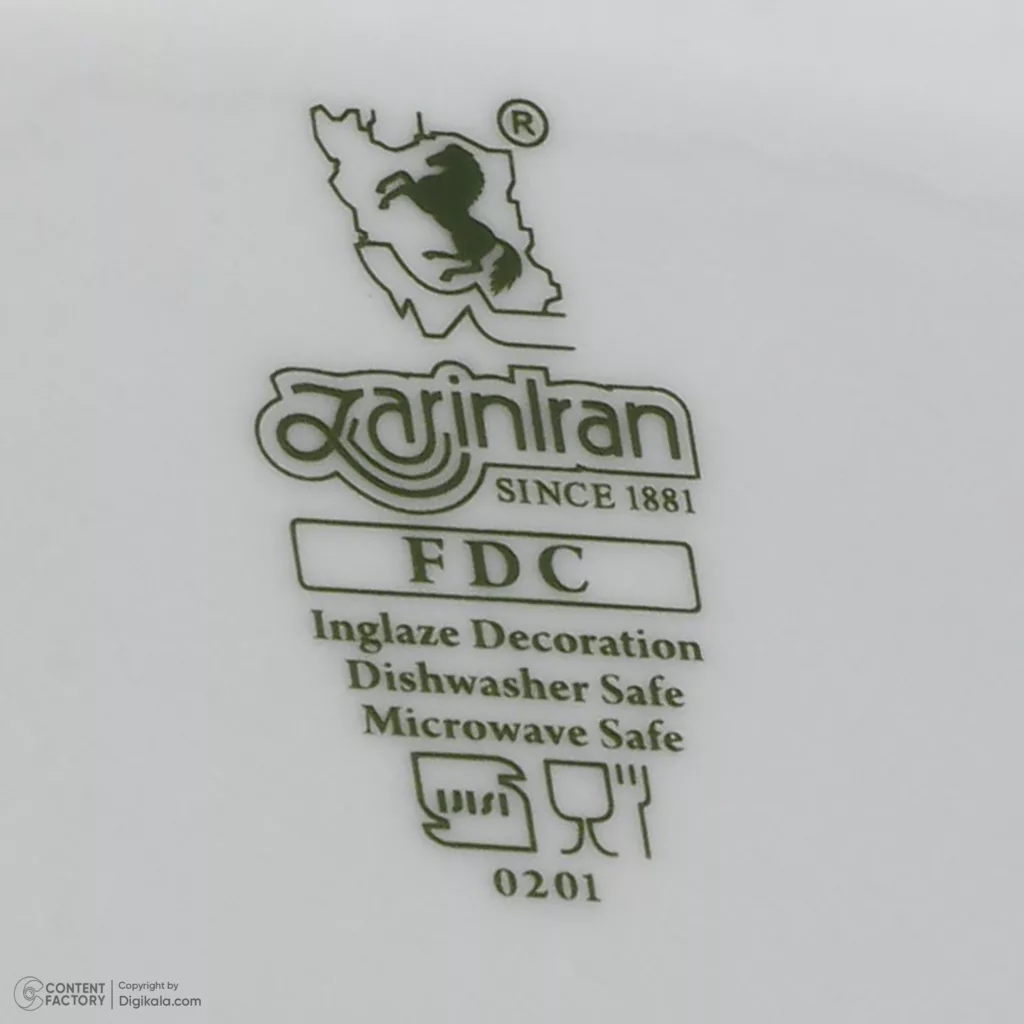 سرویس چینی 102 پارچه غذا خوری چینی زرین ایران سری ایتالیا اف مدل ویلیج درجه یک