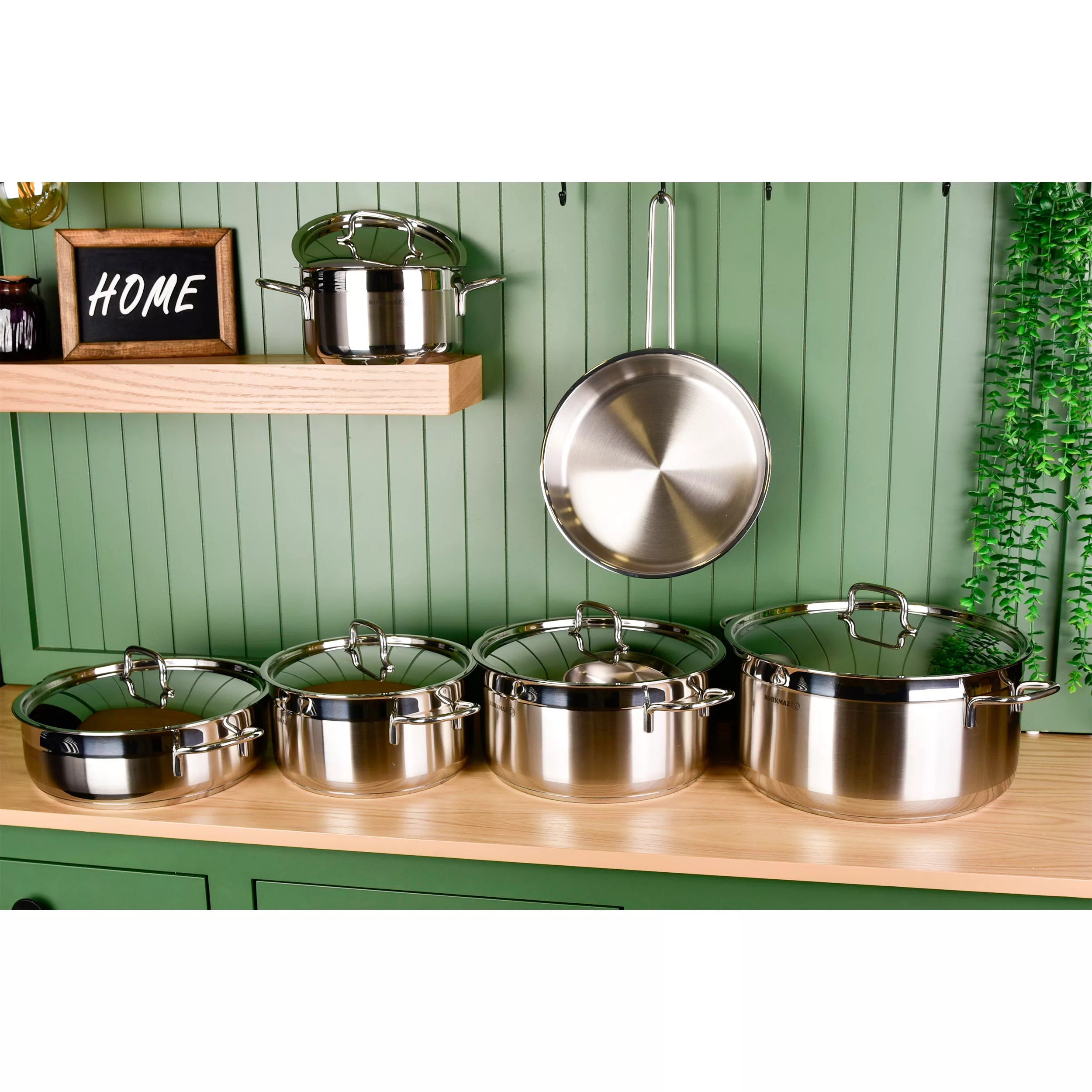 سرویس قابلمه و تابه 11 پارچه کرکماز مدل آلفا کد 1641