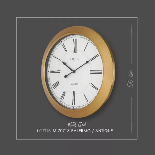 ساعت دیواری لوتوس مدل M-70713-PALERMO-ANTIQUE
