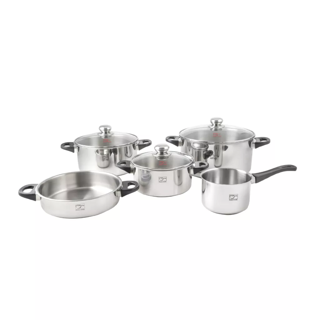 سرویس پخت و پز 8 پارچه پارس استیل مدل سه لایه کد 08