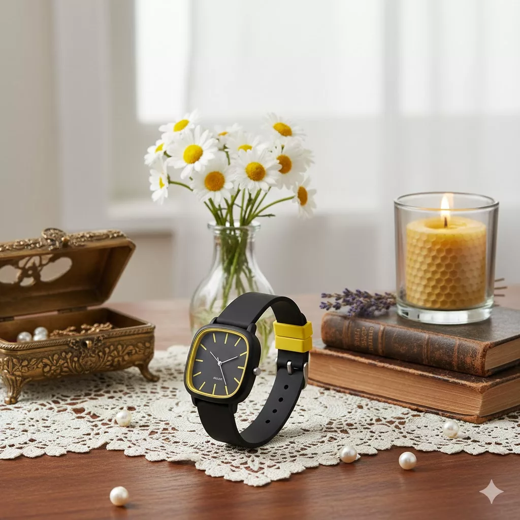 ساعت مچی عقربه‌ای کوارتز زنانه مدل مینیمال اسپرت بند پیو ضد حساسیت کد ۴