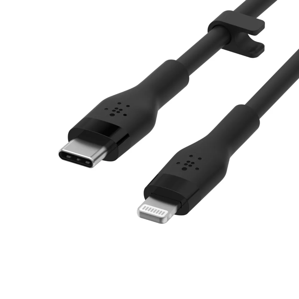 کابل تبدیل USB-C با لایتنینگ بلکین مدل CAA009bt3MBK طول 3 متر
